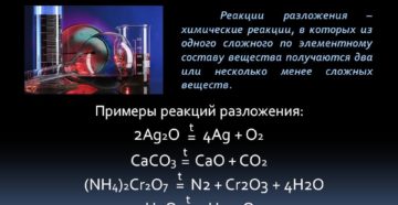 Реакции химические